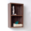 12 inch Walnut Bathroom Linen Side Cabinet FST8092GW 9