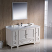 Antique White Traditional 60 inch Vanity- FVN20-123612AW 19