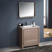 30 inch Gray Oak Modern Single Vanity w/ Mirror - FVN8130GO 17