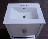 Top View - Single Sink White Vanity WLF6020-W 04