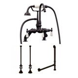 TTC684D Deck Mounted Gooseneck Faucet with Plumbing Package in Oil Rubbed Bronze