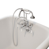 TTC684BTW Bathtub Wall Mounted Gooseneck Faucet in Chrome