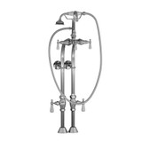 Free Standing Gooseneck Faucet, Hand Shower, Supply Lines Combo - TTC398684 in Chrome