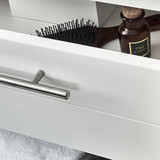 24" White Wall Hung Vessel Sink Vanity w/ Medicine Cabinet - FVN6124WH-VSL 06
