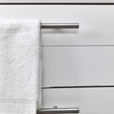 Fresca Lucera 30" White Wall Hung Vessel Sink Modern Bathroom Vanity w/ Medicine Cabinet 