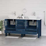 63 inch Blue Vanity Set - Toser