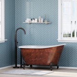 58" Copper Holt with TTC150 Freestanding Faucet