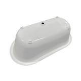 Bottom Angle of 60 inch Double Ended Cast Iron Clawfoot Bathtub