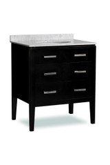 36 inch Modern Bathroom Vanity Black - VANTAGE36 01