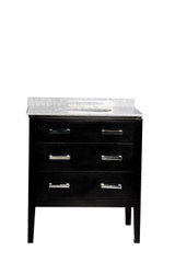 36 inch Modern Bathroom Vanity Black - VANTAGE36 02