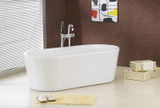 68 inch Modern Oval Freestanding Tub - DRA68-928  01