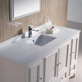 54 inch Antique White Traditional Bathroom Vanity - FVN20-123012AW 05