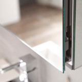 24 inch White Wallmount Bathroom Vanity & Medicine Cabinet - FVN8006WH