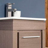 Basin Sink Gray Oak Vanity w/ Mirror - FVN8118GO 03