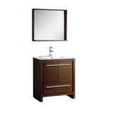 29.5 inch Wenge Brown Modern Bathroom Vanity & Mirror - FVN8130WG 06