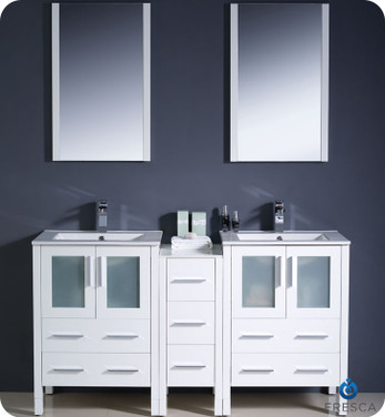 FVN62-241224WH-UNS Double Sink Vanity  02
