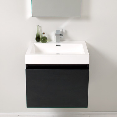 Fresca Quadro White Pedestal Sink W Medicine Cabinet - Modern Bathroom Vanity