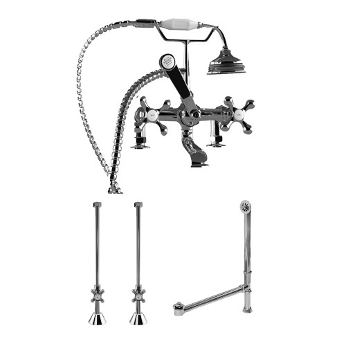 TTC463D-2 Faucet & Plumbing Package in Chrome