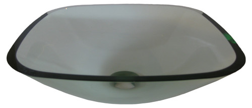 16.5 inch Single-Layer Tempered Glass Clear Vessel Sink TIG-8017 02