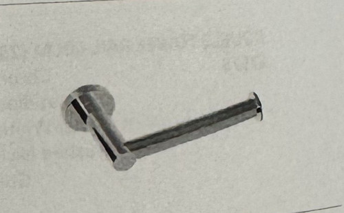 Porto Straight Arm Toilet Paper Holder Without Lid