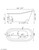 67 inch Cast Iron Slipper, Clawfoot Tub DH Schematic 05