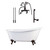 67 inch Clay with Deck Mounted Faucet Package