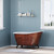 54 inch Copper Bronze Cast Iron Clawfoot Swedish Slipper Tub - Copper Gentry Lifestyle Image