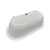 Bottom Angle of 60 inch Double Ended Cast Iron Clawfoot Bathtub