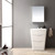 Glossy White Modern Vanity w/ Medicine Cabinet - FVN8525WH 03
