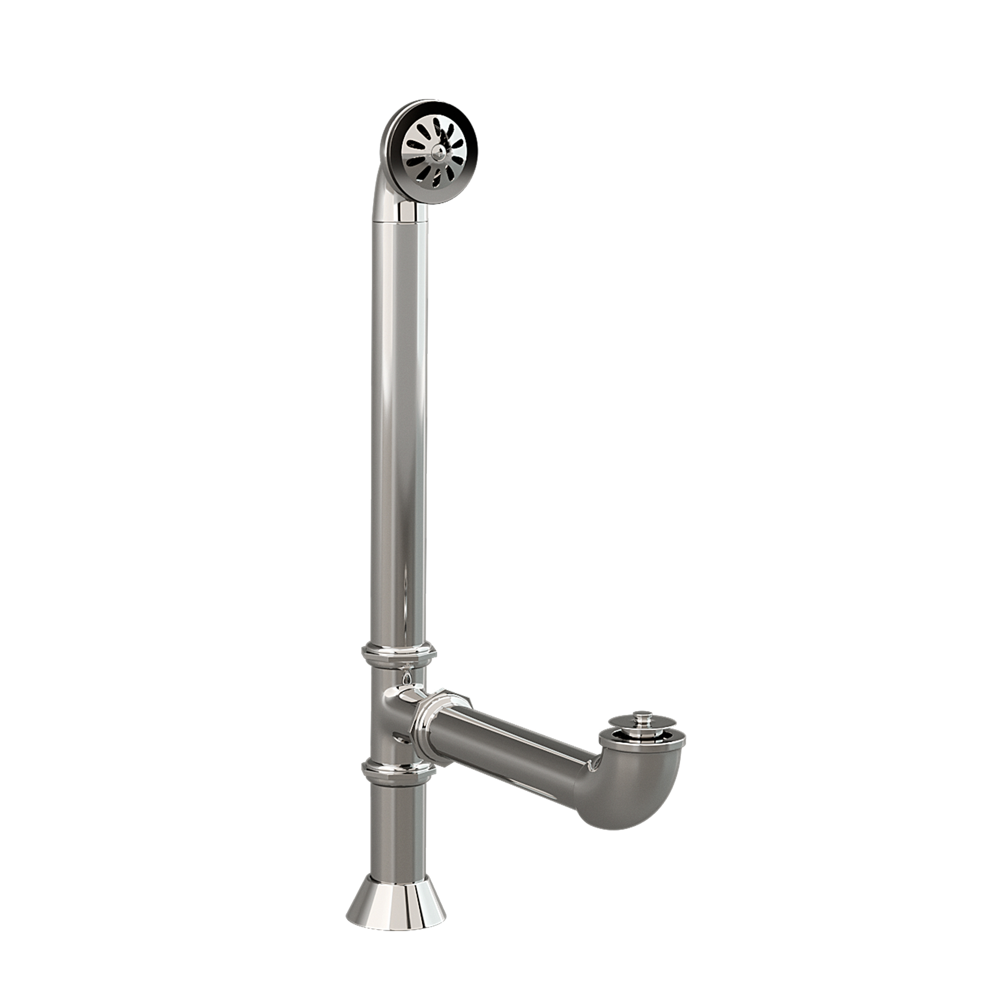 Lift and Turn Tub Drain with Overflow Assembly
