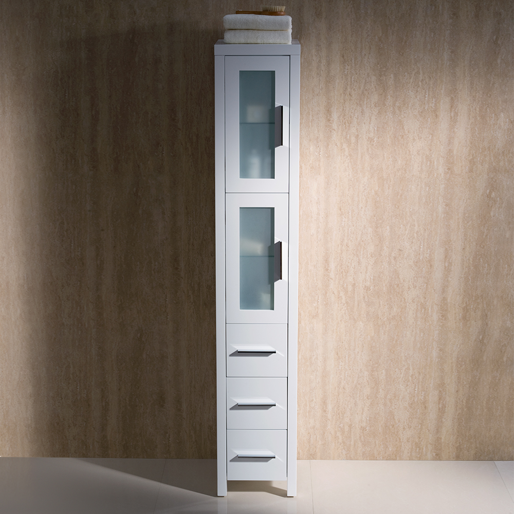 68'' Tall Linen Cabinet  Contemporary Tall Bathroom Storage