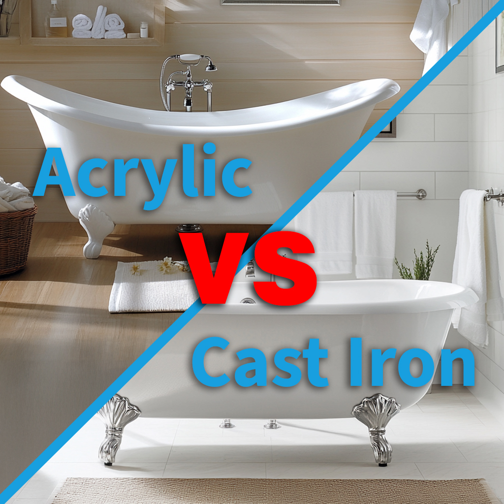 Cast Iron vs. Acrylic Clawfoot Tubs: Which Is Right for You?