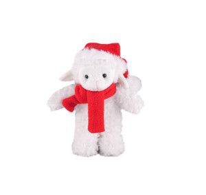 12″ Christmas Sheep Plush in Custom Scarf | Christmas Plush