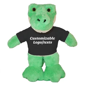 12″ Gator Plush in Custom Tee Shirt | Customizable Plush Toy