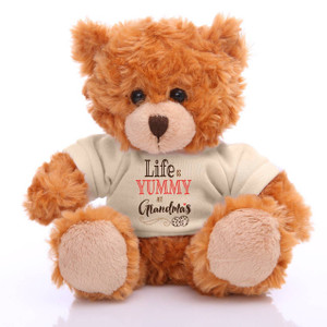 Mocha with Life is Yummy Tee 6"