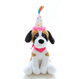 8" Customizable Birthday Dog Plush | Custom Birthday Gift 