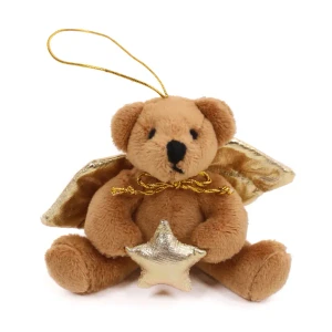 4" Christmas Angel Bear Golden | Christmas Stuffed Animal