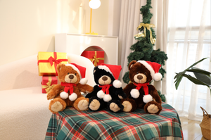 12″ Noah Christmas Bear Plush Toy | Holiday Christmas Bear