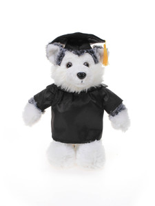 Graduation Animals--Husky 11" with custom imprint