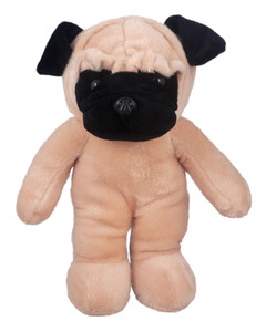 Plush Pug Bean Bag animal 8"