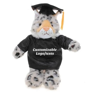 Graduation Animals--Bobcat 11" with custom imprint