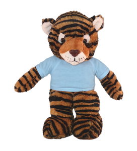 Plush Floppy Tiger With Personalized Tee 12”