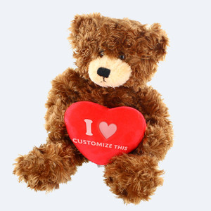 12″ Valentine Teddy Bear with Custom Heart | Valentine Plush