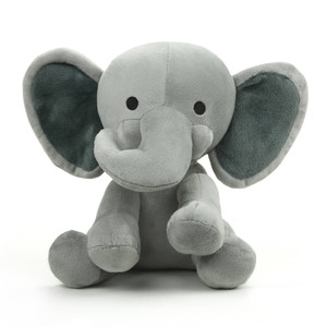 Soft Plush Elephant Gray 9"