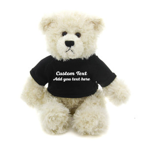 Brandon Cream Teddy Bear with Tee  11"