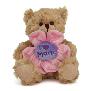 (Sample) 6" Bear Holding a Flower | Mother’s Day Bear Gift for Mom