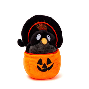 Halloween Pumpkin Zip Up Crow 6"