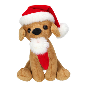 8" Christmas Labrador Dog Plush Toy | Holiday Dog Plush Gift