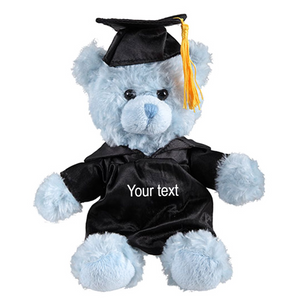 6" Graduation Blue Teddy Bear Plush Stuffed Animal Toys with Cap and Personalized Gown 6" Graduation Blue Teddy Bear Plush Stuffed Animal Toys with Cap and Personalized Gown