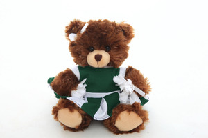 Chocolate Bear with Cheer outfit 6" 1 Chocolate Bear with Cheer outfit 6" 1